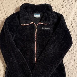 Columbia Women's Black Teddy Jacket with Pink Accents